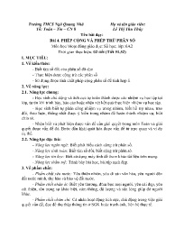 Giáo án Toán 6 (Số học) - Tuần 22 - Năm học 2