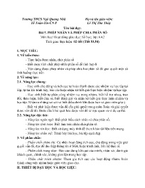 Giáo án Toán 6 (Số học) - Tuần 23 - Năm học 2