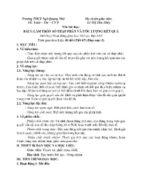 Giáo án Toán 6 (Số học) - Tuần 30 - Năm học 2