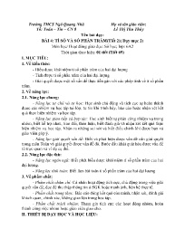 Giáo án Toán 6 (Số học) - Tuần 31 - Năm học 2