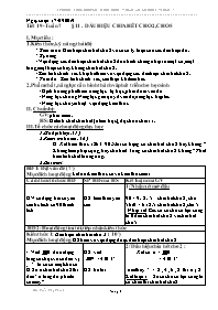 Giáo án Toán 6 (Số học) - Tuần 7 - Năm học 20