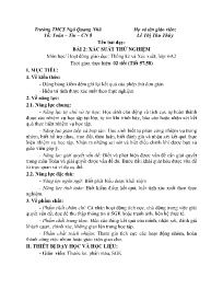 Giáo án Toán 6 (Thống kê và Xác suất) - Tuần