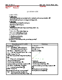 Giáo án Toán 6 - Tiết 17, Bài 3: Số đo góc -