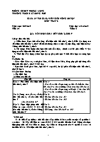 Giáo án Toán 6 - Tiết 24, Bài 12; Dấu hiệu ch