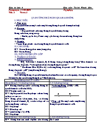 Giáo án Toán 6 - Tiết 3, Bài 3: Đường thẳng đ