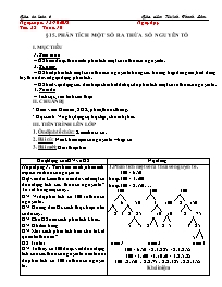 Giáo án Toán 6 - Tuần 10 - Năm học 2018-2019 