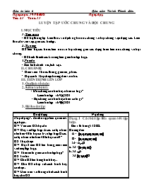 Giáo án Toán 6 - Tuần 11 - Năm học 2018-2019 