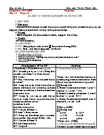 Giáo án Toán 6 - Tuần 15 - Năm học 2018-2019 