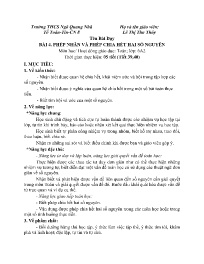 Giáo án Toán 6 - Tuần 16 - Năm học 2023-2024