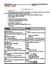 Giáo án Toán 6 - Tuần 18+19 - Năm học 2018-20