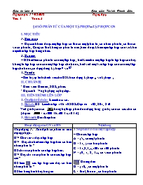 Giáo án Toán 6 - Tuần 2 - Năm học 2018-2019 -