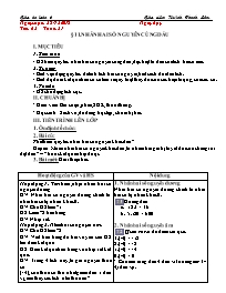 Giáo án Toán 6 - Tuần 21 - Năm học 2018-2019 