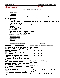 Giáo án Toán 6 - Tuần 23 - Năm học 2018-2019 