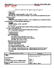 Giáo án Toán 6 - Tuần 24 - Năm học 2018-2019 