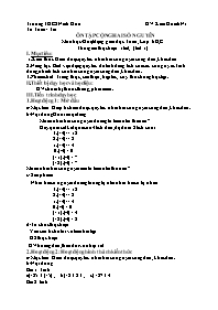 Giáo án Toán 6 - Tuần 25 - Năm học 2021-2022