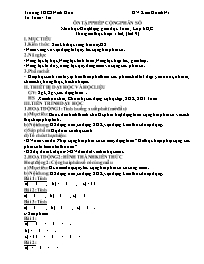 Giáo án Toán 6 - Tuần 29 - Năm học 2021-2022