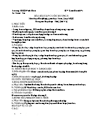 Giáo án Toán 6 - Tuần 33 - Năm học 2021-2022 