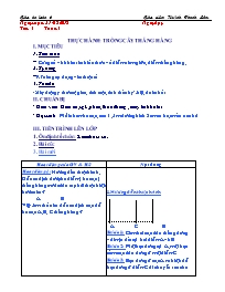 Giáo án Toán 6 - Tuần 4, Tiết 4: Thực hành Tr