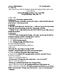 Giáo án Toán 6 - Tuần 5 - Năm học 2021-2022 -