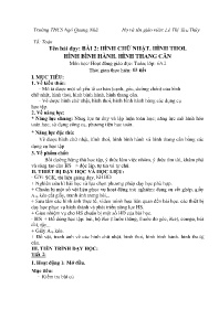 Giáo án Toán 6 - Tuần 7 - Năm học 2023-2024 -
