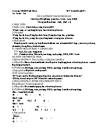 Giáo án Toán Lớp 6 - Tuần 30 - Năm học 2021-2