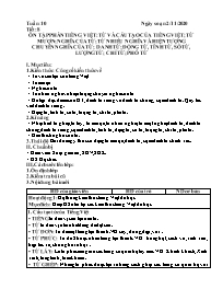 Giáo án Tự chọn Ngữ văn 6 - Tiết 8: Ôn tập ph
