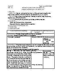 Giáo án Tự chọn Ngữ văn 6 - Tuần 19, Tiết 13: