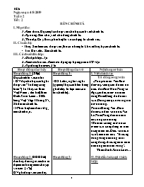Giáo án Tự chọn Ngữ văn 6 - Tuần 2, Tiết 2: R
