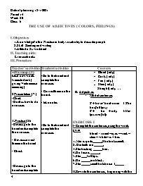 Giáo án Tự chọn Tiếng Anh 6 - Week 20, Period