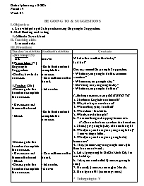 Giáo án Tự chọn Tiếng Anh 6 - Week 25, Period