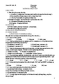 Giáo án Vật lí 6 - Tuần 10-13