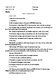 Giáo án Vật lí 6 - Tuần 14-16