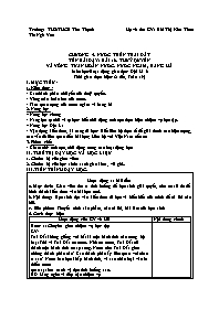 Kế hoạch bài dạy Địa lí 6 - Tuần 19 - Năm học