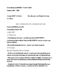 Kế hoạch bài dạy GDCD 6 - Tuần 27-29 - Năm họ