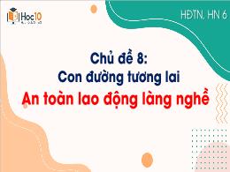 Bài giảng môn Hoạt động trải nghiệm 6 - Chủ đ