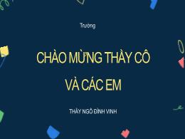 Bài giảng môn Hoạt động trải nghiệm 6 - Tuần