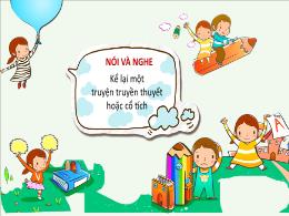 Bài giảng Ngữ văn 6 - Nói và nghe: Kể lại một