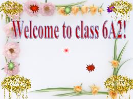 Bài giảng Tiếng Anh 6 (Global success) - Unit