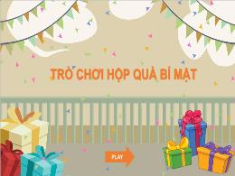 Slide Power Point Trò chơi Hộp quà bí mật
