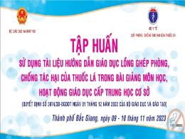 Tập huấn sử dụng tài liệu hướng dẫn giáo dục 