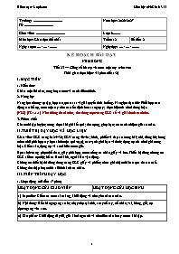 KHBD Thể Chất lớp 6 năm học 2026-2027 - Tuần