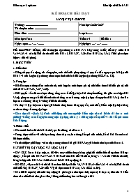 KHBD Toán lớp 6 năm học 2026-2027 - Tuần 14 (