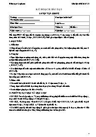 KHBD Toán lớp 6 năm học 2026-2027 - Tuần 16 (