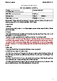 KHBD Toán lớp 6 năm học 2026-2027 - Tuần 33 (