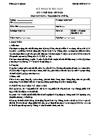 KHBD Ngữ văn lớp 6 năm học 2026-2027 - Tuần 2