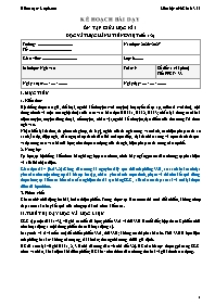 KHBD Ngữ văn lớp 6 năm học 2026-2027 - Tuần 9